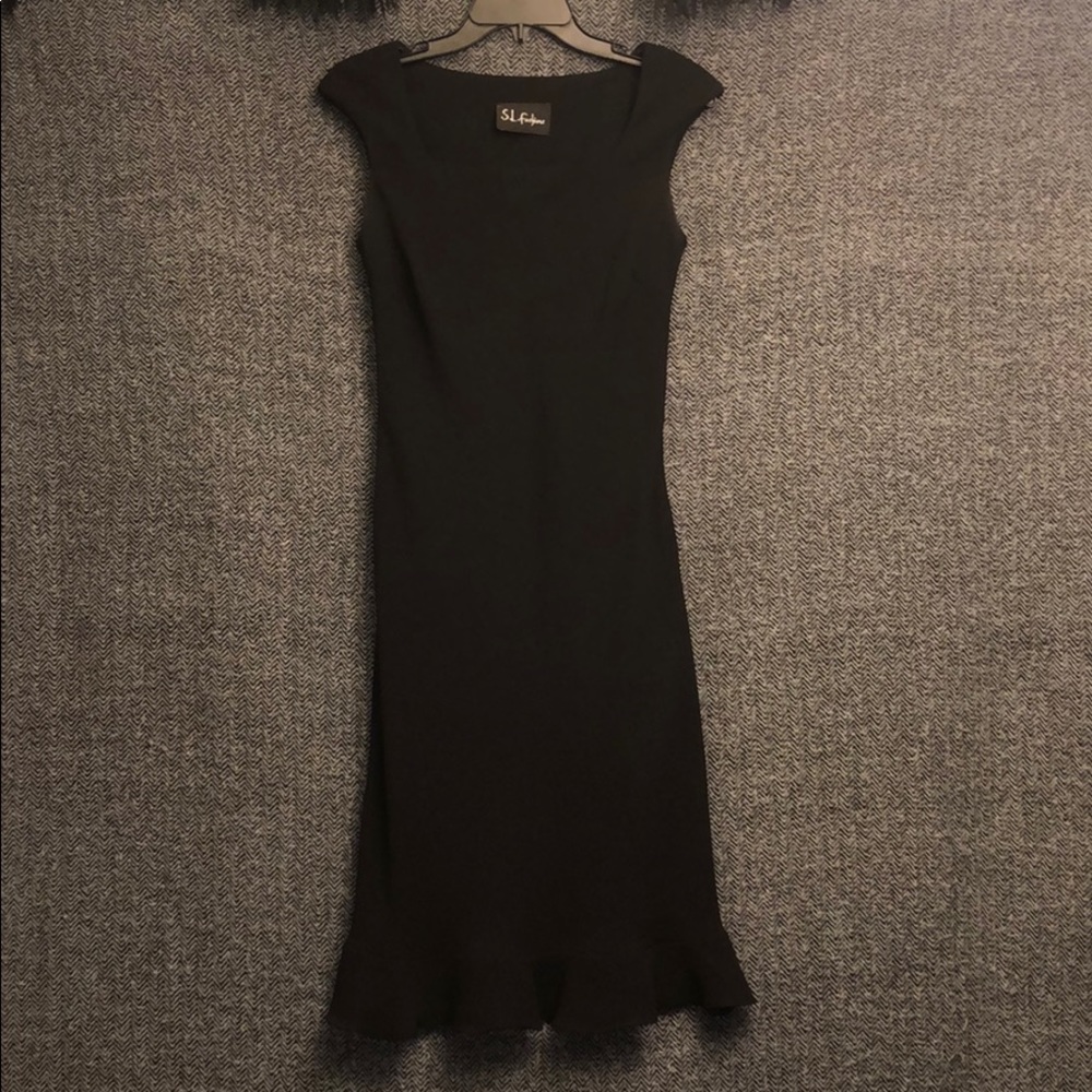 Black cocktail dress